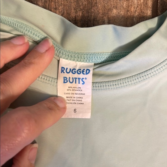 Rugged Butts Green Long Sleeve Shirts and Patterned Shorts Set Size 6 - Picture 10 of 12